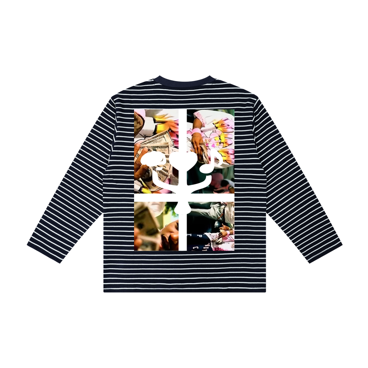 "stupid kidz" striped long sleeve
