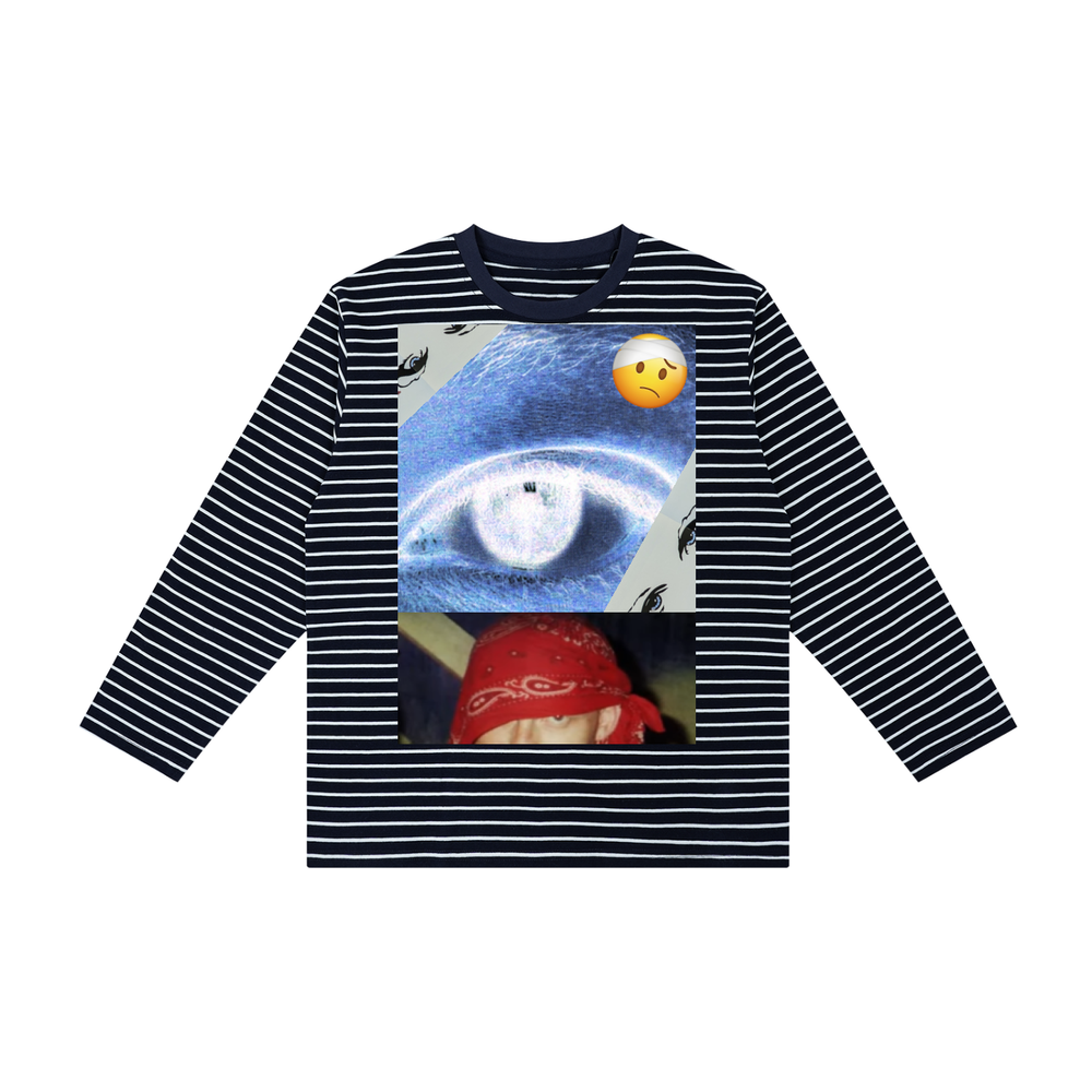 "stupid kidz" striped long sleeve