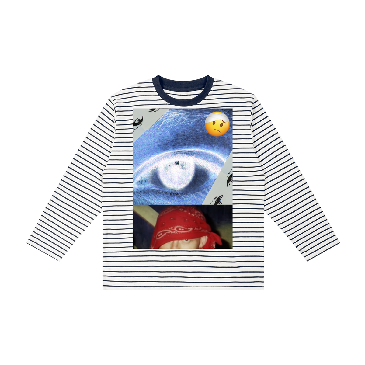 "stupid kidz" striped long sleeve