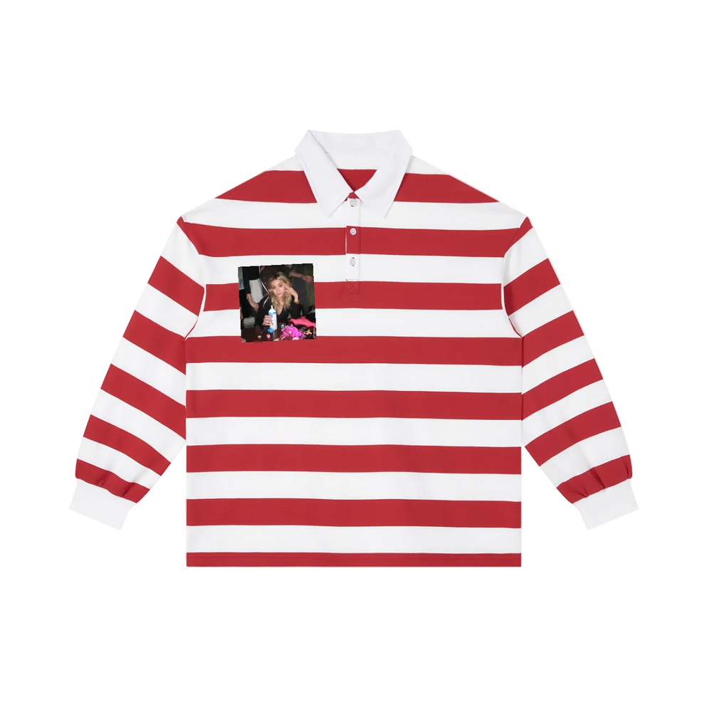"earn ur stripes" polo shirt