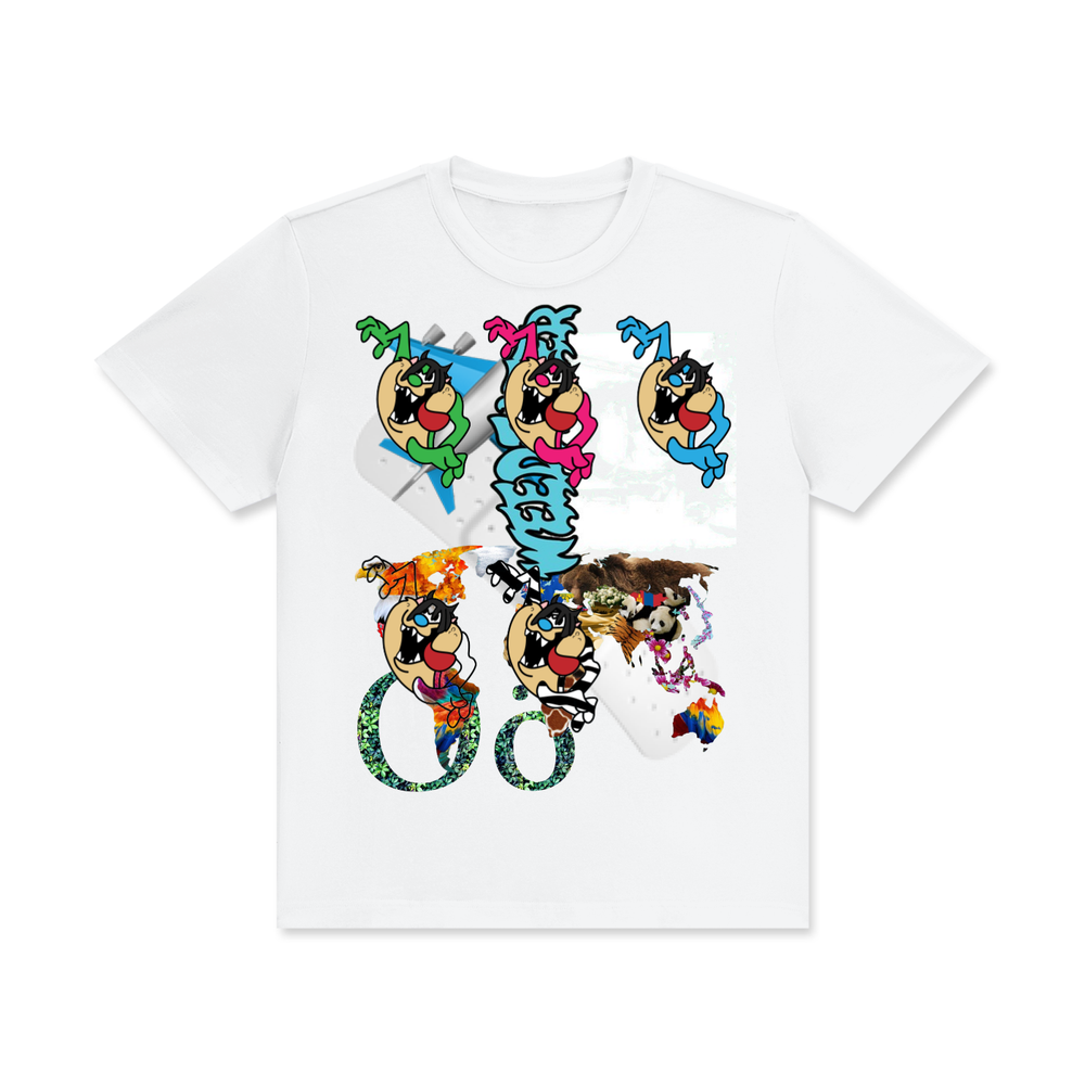 "noisemake" crew neck cotton t-shirt