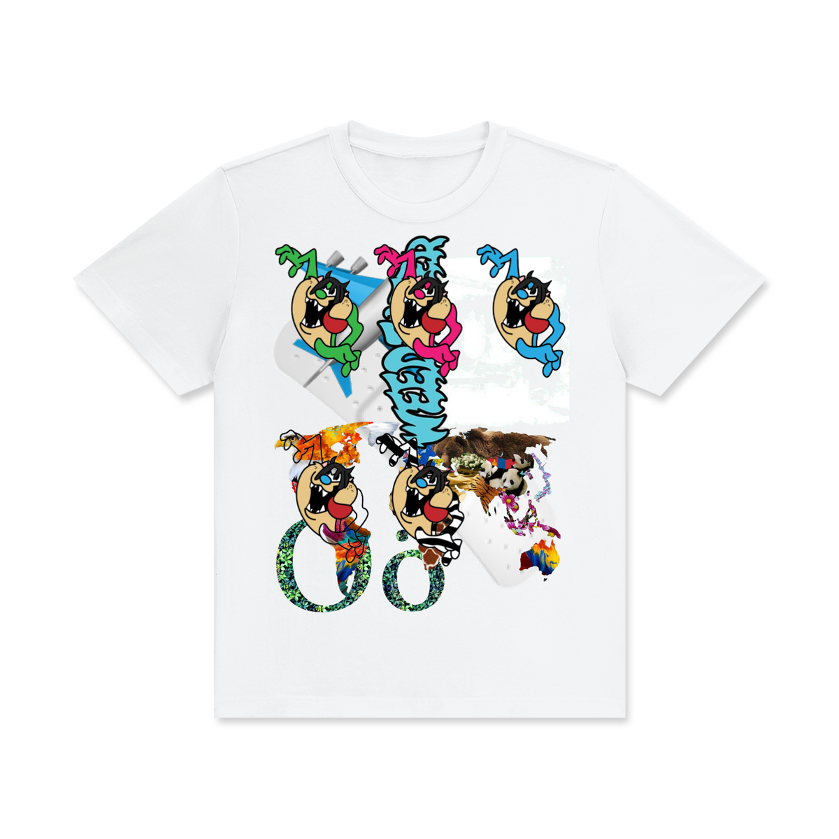 "noisemake" crew neck cotton t-shirt