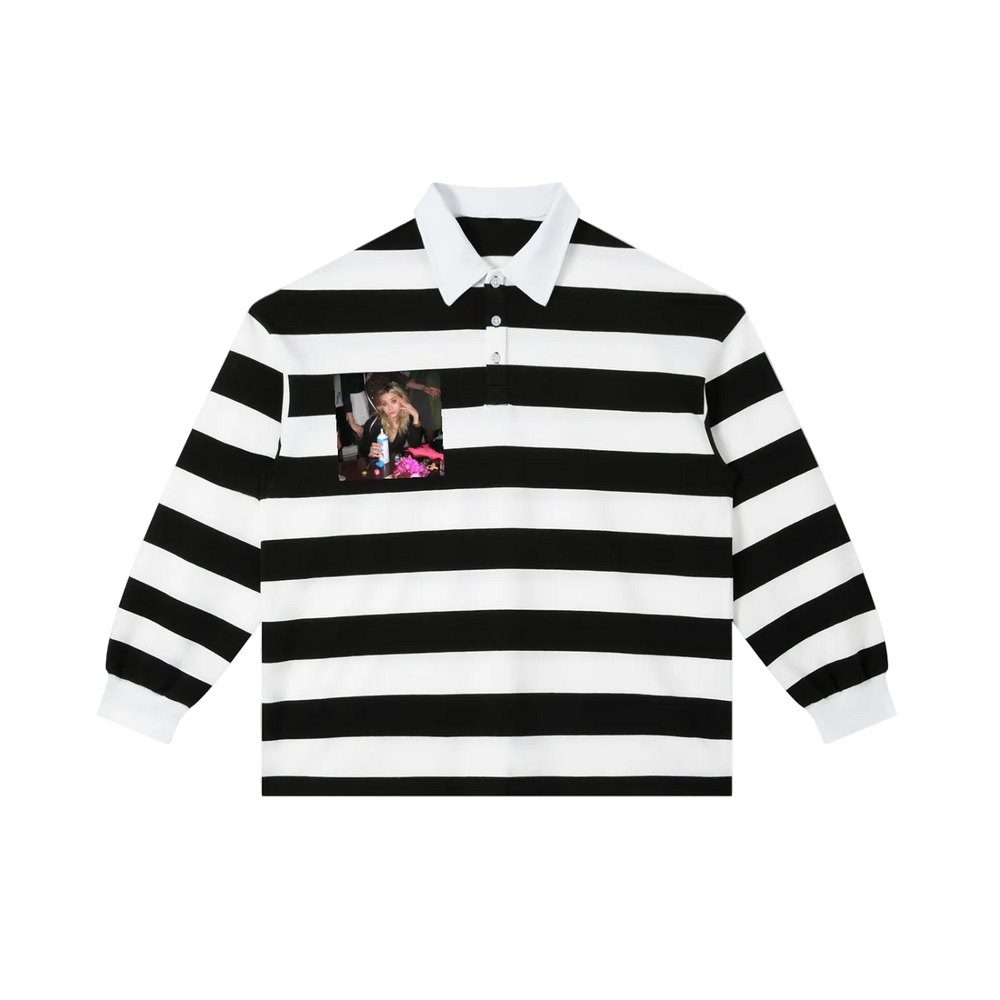 "earn ur stripes" polo shirt
