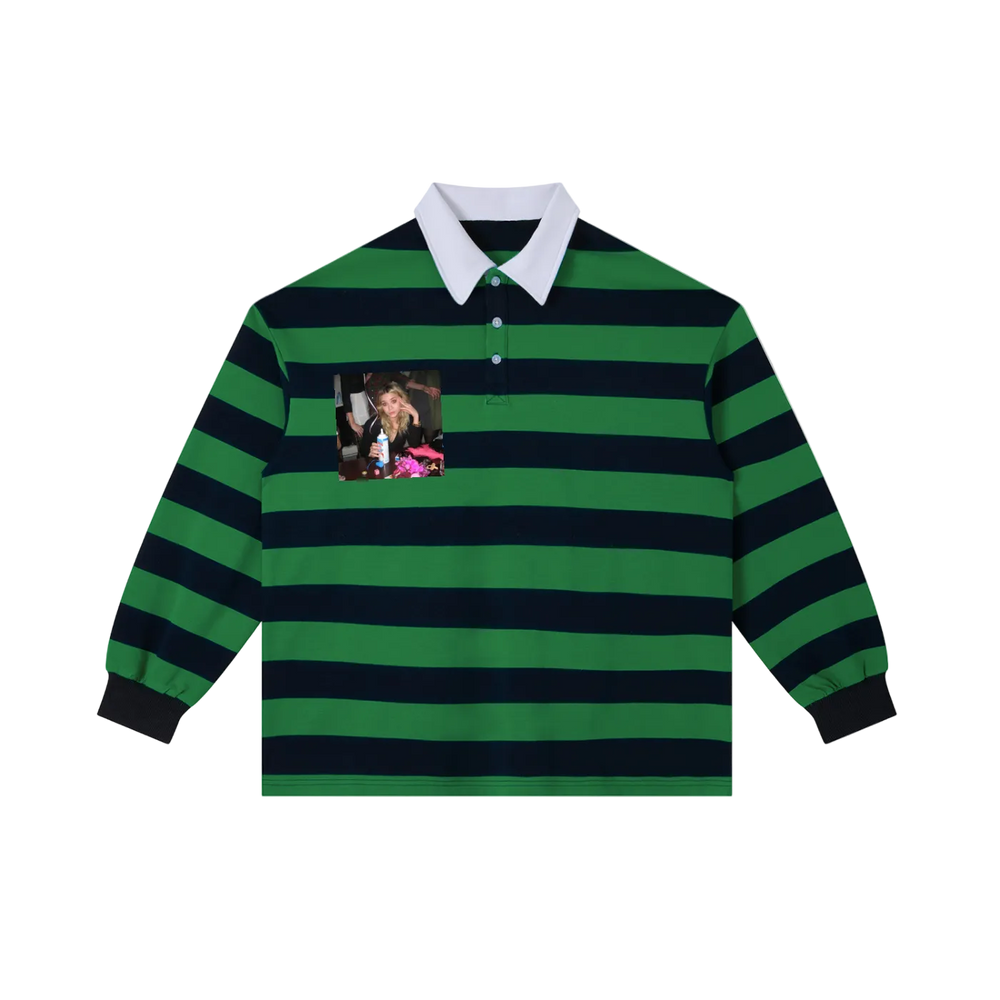 "earn ur stripes" polo shirt