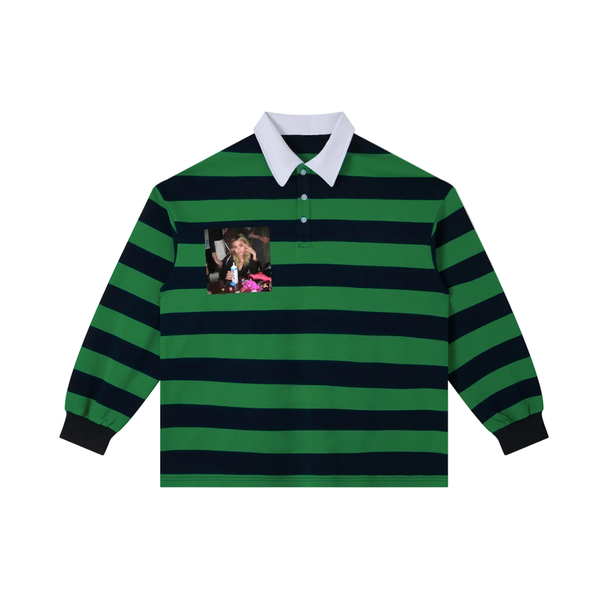 "earn ur stripes" polo shirt