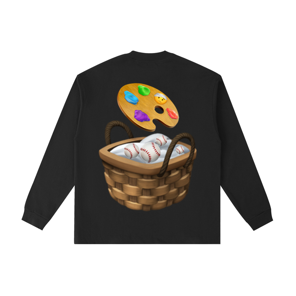 "boobieclub" cotton long sleeve tee