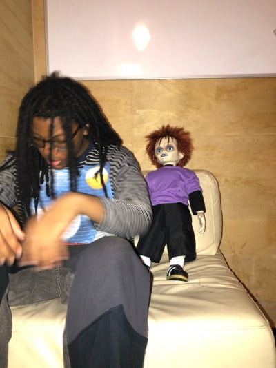 "stupid kidz" striped long sleeve